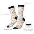 thumbnail image 4 of Fuzoiu Colorful Bow Knots1 Print Athletic Crew Socks for Men & Women,Casual Crew Socks,Above Ankle Crew Socks for Business, Casual, 4 of 6