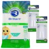 Brilliant Bundle -Tooth Tissues for Infant-30CT and Soft Silicone Finger Toothbrushes, Clear 2CT