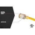 thumbnail image 4 of Southwire 50 Ft 15 Amp Weather Resistant Electrical Extension Cord, Yellow, 4 of 12