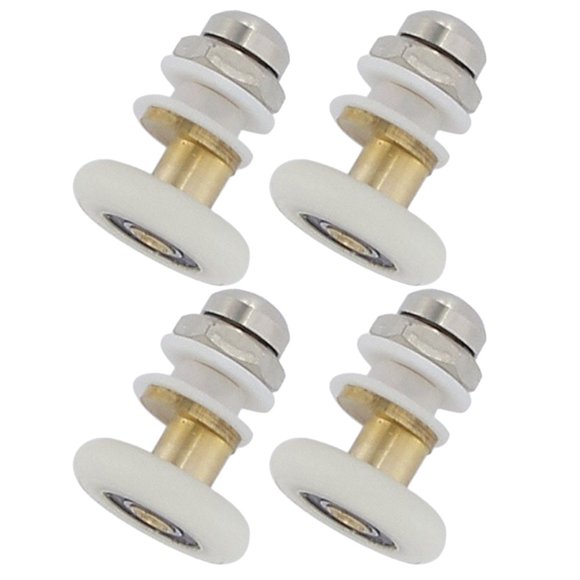KALLORY 4Ud Para Puerta De Ducha De Vidrio Con Deslizamiento Suave Y Material Resistente