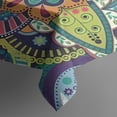 thumbnail image 3 of Multicolor Ethnic Paisley and Floral Pattern Rectangle Tablecloth 60"x84",Waterproof Polyester Rectangle Table Cloth, Wipeable Spillproof Polyester Tablecloth for Dining, Camping, Indoor and Outdoor, 3 of 5
