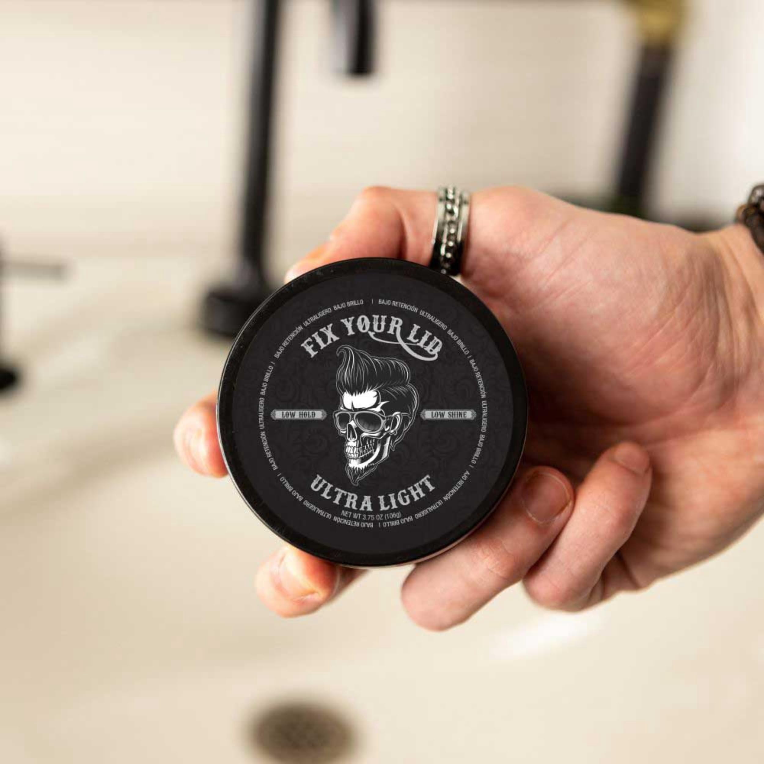 Fix Your Lid Ultra Light Pomade for Men - Water-Based Pomade with Low Hold and Low Shine - Match All Men’s Hair Types & Styles - Easy to Wash Out - 3.75 oz