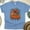 CarolinaBlue, variant on Flaming Pumpkin Graphic T-Shirt | Unisex Spooky Season Outfit, Navy, Size 2XL