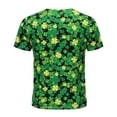 thumbnail image 4 of IWRICH Men's St Patricks Day T-Shirts 3D Printed Shamrock Tuxedo Tees Shirt Clover Leaves Casual Short Sleeve Shirts 03-Green XXXXXXL, 4 of 4