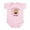 Petal Pink, variant on CafePress - Little Monkey 1St Birthday Gir Baby Light Bodysuit - Baby Light Bodysuit, Size Newborn - 24 Months