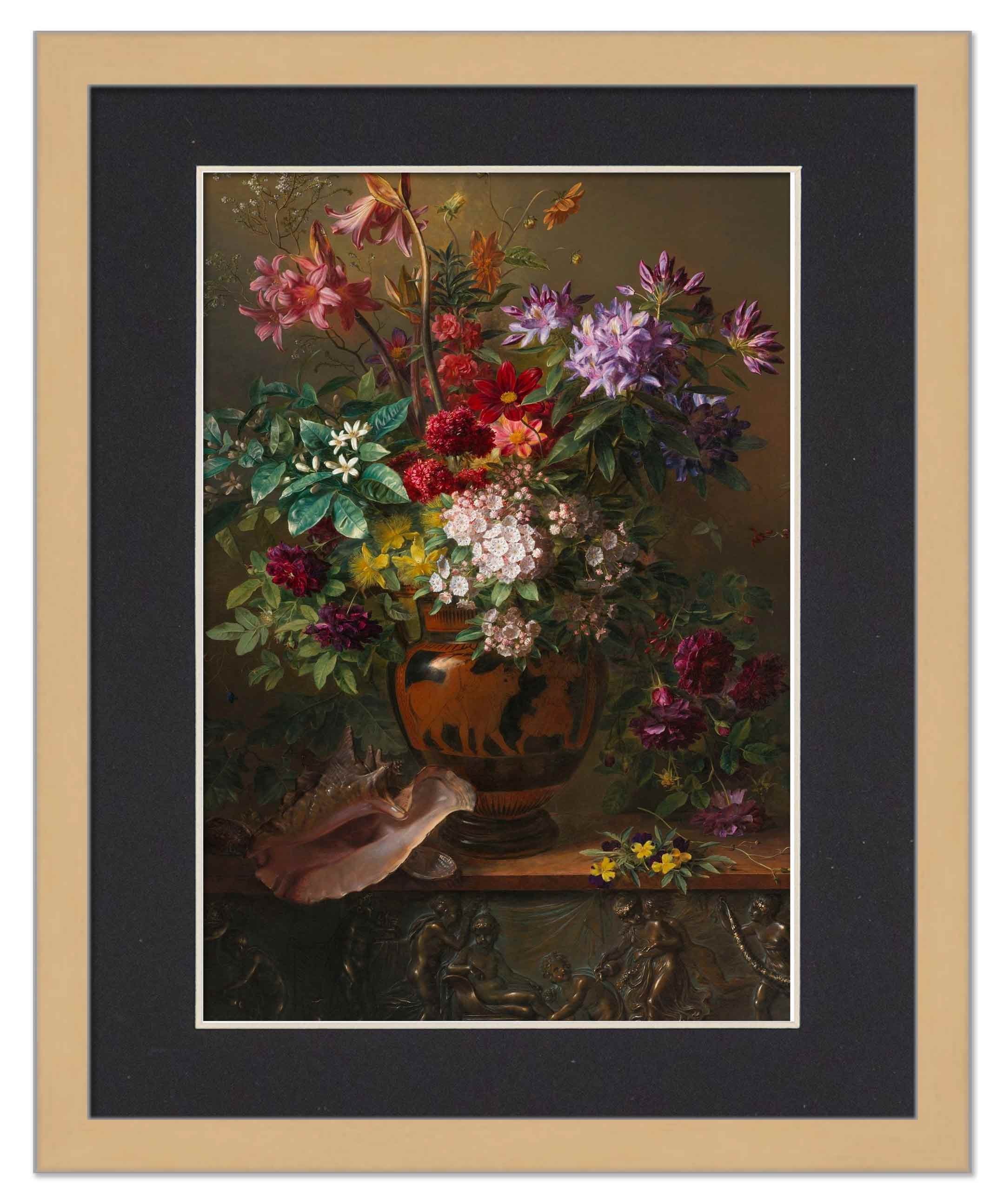12x18 Frame Natural With White Picture Mat For 12x18 Photo - Natural 18x24 Frame To Display Print