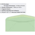 thumbnail image 3 of Limited Papers (TM) Regular Mailing And Business Envelopes, Left Hand Window, No. 10 (4.8 x 9.5 Inch), Gummed seal, 24 Pound, Variety of Colors And Quantities. (Green, 1000), 3 of 5