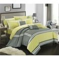 thumbnail image 4 of Chic Home 10 Piece Annabel Supersoft Oversized pieced color block banding collection Bed In a Bag Comforter Set, 4 of 6