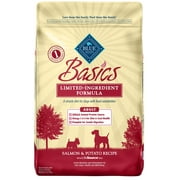 Angle View: Blue Buffalo Basics Limited Ingredient Diet Adult Dry Dog Food, Salmon & Potato 11-lb