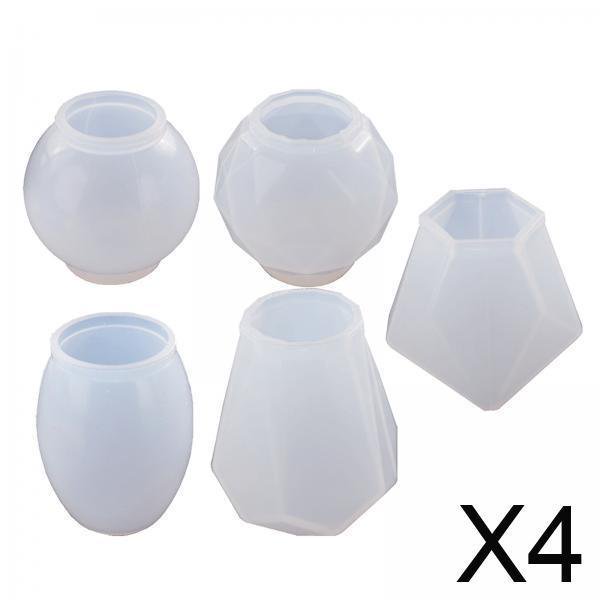 Molde de silicona Soledad 4x5 piezas tapón de botella de vino molde de resina de Cristal