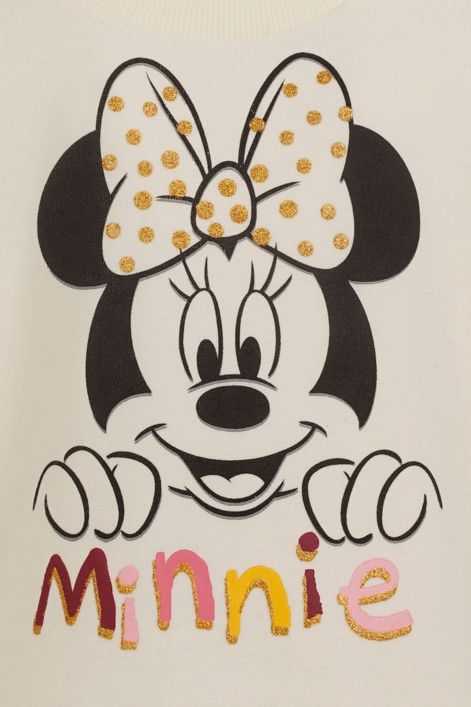 Disney Minnie Mouse Little Girls Fleece Sweatshirt and Leggings Outfit Set Infant to Little Kid
