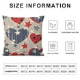 thumbnail image 5 of Shiartex 4th of July Independence- Throw Pillow Covers Throw Pillow Cushion Cases Decoration For Couch Sofa Pillow Covers fundas para cojines de sala Cute Throw Pillows Covers For Bed Decor White, 5 of 5