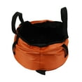 thumbnail image 4 of Cubo plegable con asa, lavabo plegable portátil, contenedor de agua ligero para acampar, senderismo, pesca, color naranja, 4 of 14