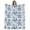 Blue, variant on Flower Bird Throw Blanket, Flannel Fleece Blanket with Striped Design for Couch, Vintage Blue Garden Country Wildflower Soft Breathable All Season Plush Blankets for Sofa Office Chair 30"x40"