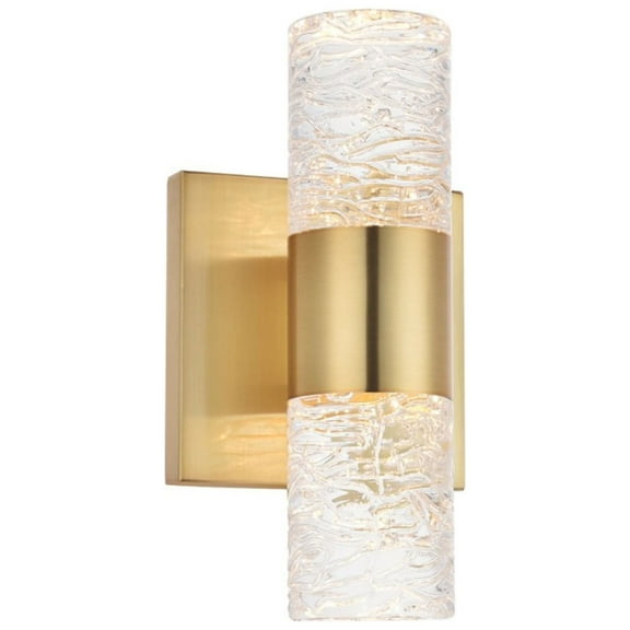 Vega 2 light Gold LED Wall Sconce
