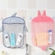 thumbnail image 5 of Bolsa de malla para guardar juguetes de baño para niños, bolsillo para juguetes, impermeable, con drenaje, dibujo animado de pato lindo, para baño de bebé, con ventosa, bolsa colgante, 5 of 6