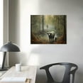 thumbnail image 3 of ONETECH Jesus Wall Art - Jesus Running After Lost Lamb Picture Poster For Christian Home Decor - Jesus and Lamb Artwork Canvas Framed Prints for Room Living Decor 16\x12\, 3 of 4