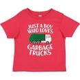 thumbnail image 3 of Inktastic Just a Boy Who Loves Garbage Trucks Boys Toddler T-Shirt, 3 of 5