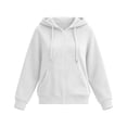 thumbnail image 4 of Tqcoqu Womens Zip Up Hoodies Long Sleeve Y2K Hooded Sweatshirt Women Fashion Zipper Fall Light Jackets with Pocket, 4 of 7
