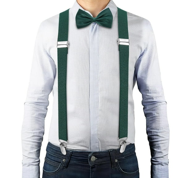 WHAMVOX 1 Set Suspenders And Bow Tie For Boys Various Events Adjustable Y Shaped Accessory