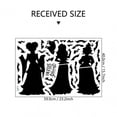 thumbnail image 3 of Janrevotw 3 Pieces Halloween Window Stickers Decoration Witch Black Cat Bat Silhouette Window Stickers Decoration 3 Sets Home Party, 3 of 6