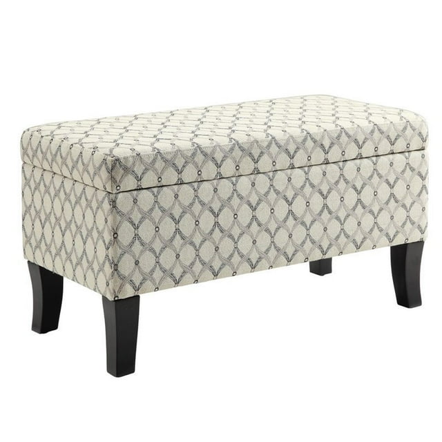 Pemberly Row Storage Ottoman in Ribbon