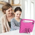 thumbnail image 6 of Decase Kids Friendly Case for iPad 10 10th Generation ,iPad 10 10.9 2022 with Kickstand Light EVA Full Boby Drop Protective Rugged Shockproof Kid-Proof Case for Girl Kid Gift, Rose, 6 of 6