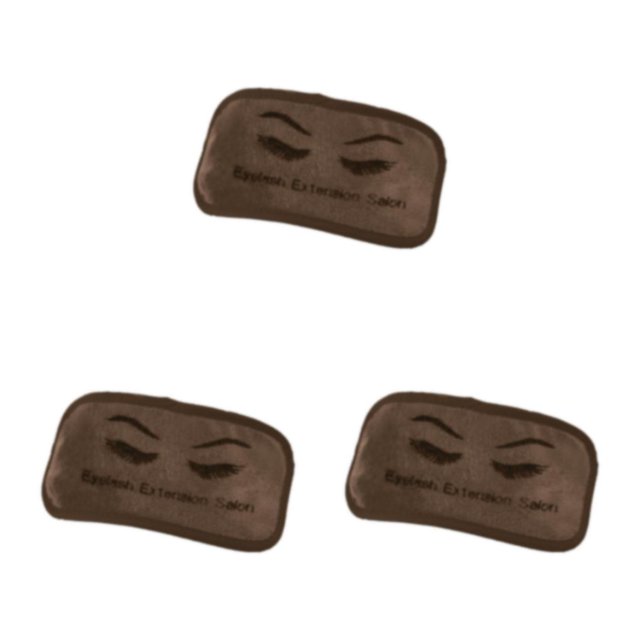 Dalazy Durable Eyelash Extension Forehead Pad Microfiber Extension Holder Soft Tray White 9 x 19cm 3Set