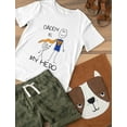 thumbnail image 6 of Tstars Boys Unisex Gifts for Dad Father's Day Shirts Daddy is my Hero Drawing Super Dad for Father from Son Daughter Cool Best Gift for Dad Kids T Shirt, 6 of 8