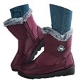 thumbnail image 3 of Water Mid Calf Winter Boots for Women with Warm Easy Side Zipper - Tread Cold Weather Outdoor Footwear, 3 of 9