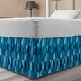thumbnail image 1 of Ambesonne Contemporary Multi-color Geometric Gathered Microfiber Bed Skirt, Full, 1 of 2