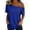 *Blue, variant on Women's Short Sleeve Crisscross V Neck Keyhole T Shirts,Ladies Casual Breathable Tops,Summer Daily Wear Blouses For Women,Black,S-3XL