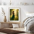 thumbnail image 6 of Diamond Art Kit for Adults, Sunlit Woman Green Dress Forest Diamond Painting for Adults Beginners, 5D DIY Diamond Art Painting Kits, Colorful Diamond Painting Craft for Home Decor 12x16, 6 of 7