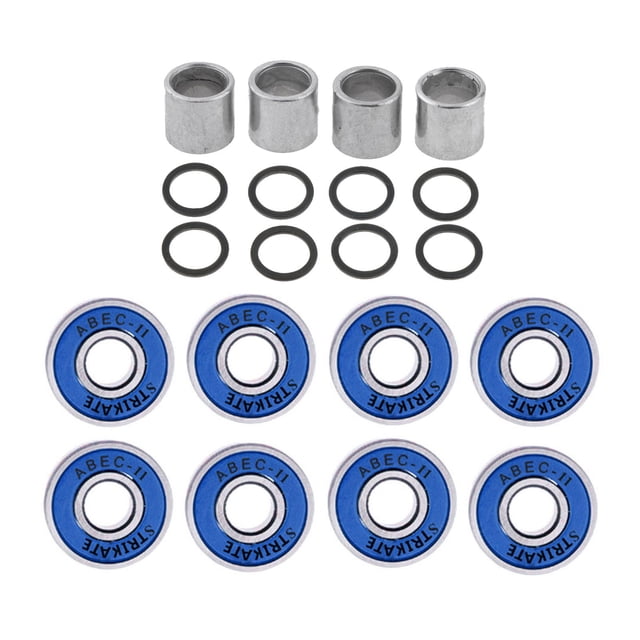 Rodamientos de patineta Sunnimix Paquete de 8 ABEC-11 Azul