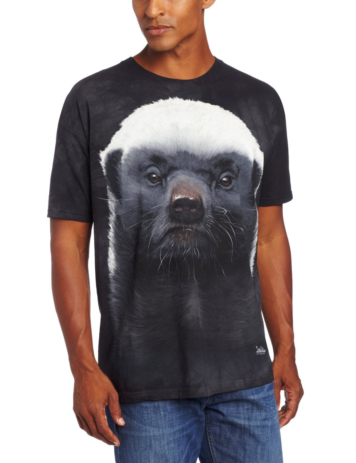 Honey Badger I Do Not Care Heather Grey Adult T-Shirt