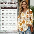 thumbnail image 7 of DISNIMO Floral Printed Hoodies for Women Trendy Sweatshirts Long Sleeve Tunics Top Waffle Hoodies for Fall Winter, S, 7 of 7