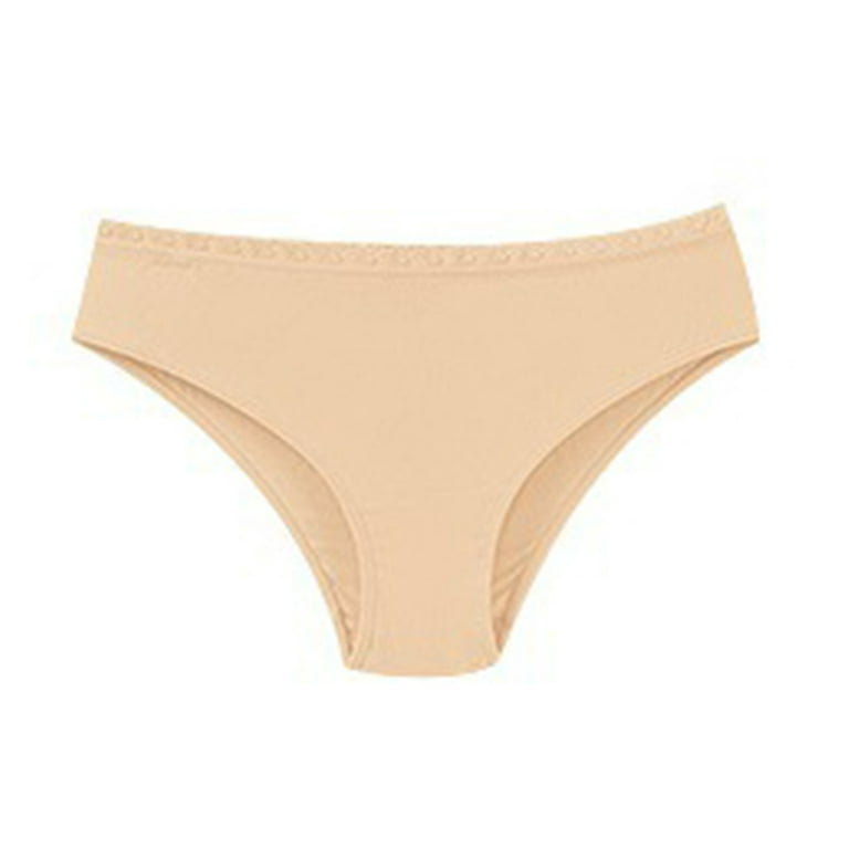 eczipvz Cotton Underwear for Women Women Seamless V Shaped Belly Support  Briefs During Pregnancy Breathable Low Waist Underwear Beige,XL 