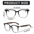 thumbnail image 2 of Retro Wood Grain Leg Anti-blue Glasses Are Simple And Transparent, Made Of Tr, 2 of 5