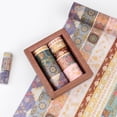 thumbnail image 2 of AEBORN Gold Vintage Washi Tape - Foil Washi Masking Tape Set - 10/15/30mm Wide Aesthetic Floral Decorative Tape Perfect for Bullet Journal, Scrapbook, DIY Crafts, 2 of 6