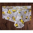 thumbnail image 5 of Yellow Lemon Print Tablecloth Textured Fabric Elrene (52 x 70 Rectangle), 5 of 6