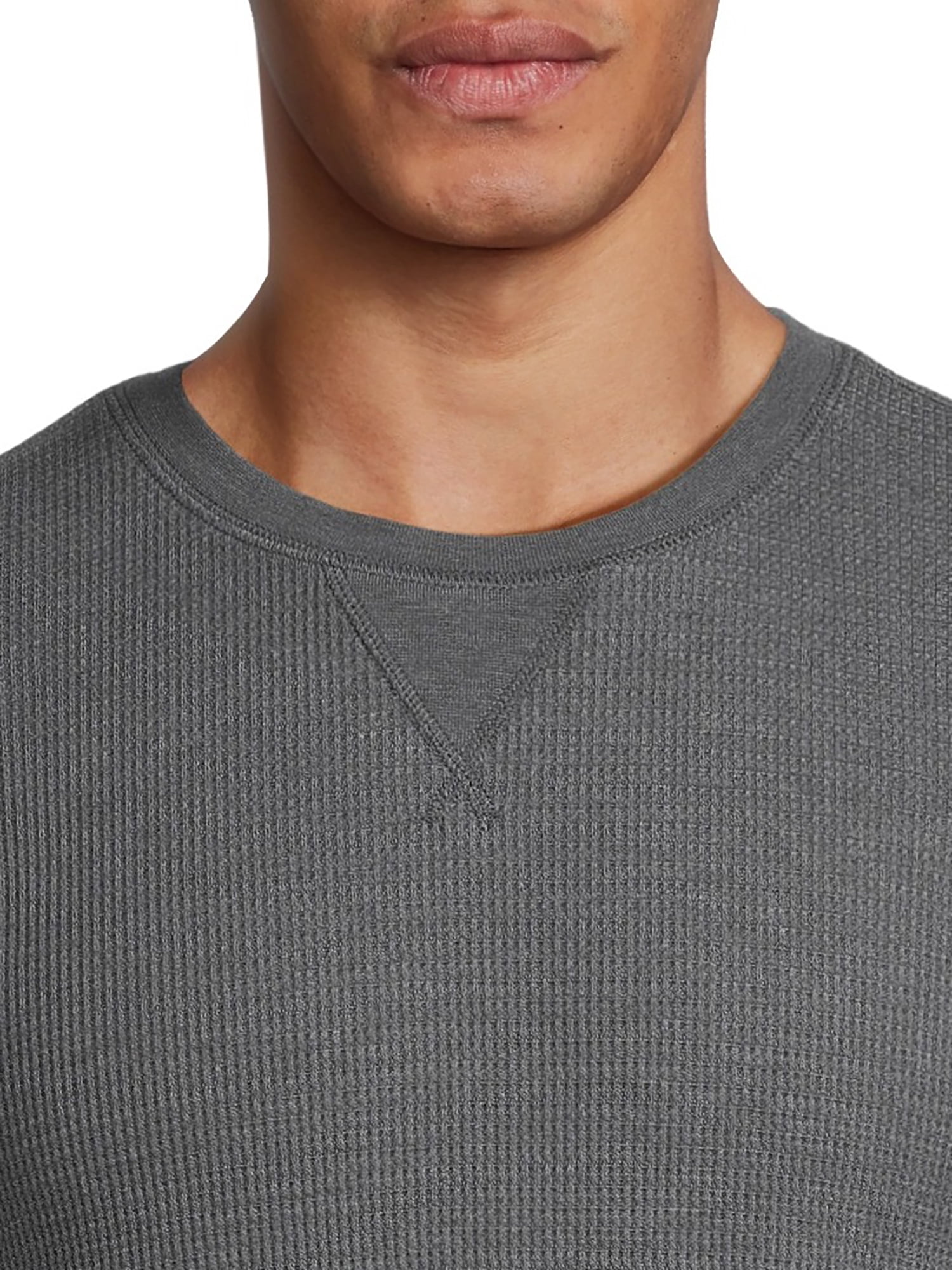 George Men's Long Sleeve Henley Shirt and Thermal Crewneck Tee, 2-Piece, Sizes XS-5XL