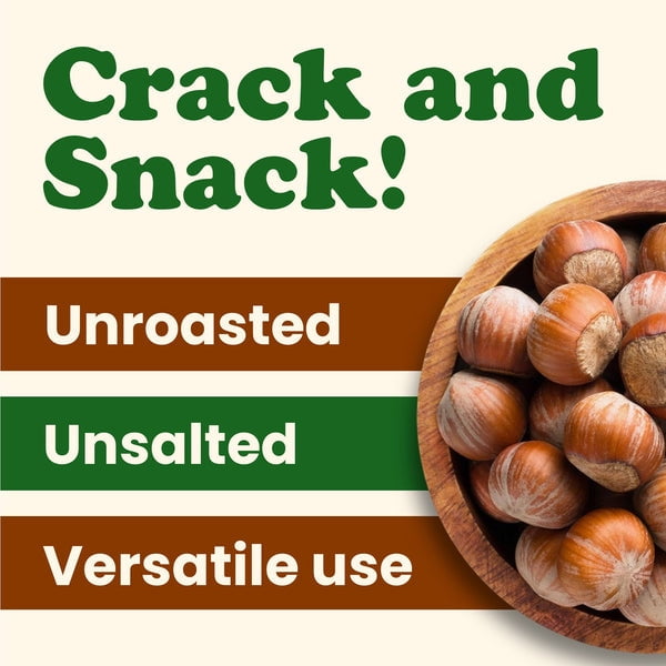 Hazelnuts in Shell, 12 Pounds – Unsalted, Unroasted, Keto, Vegan, Kosher, Bulk Nuts – by Food to Live