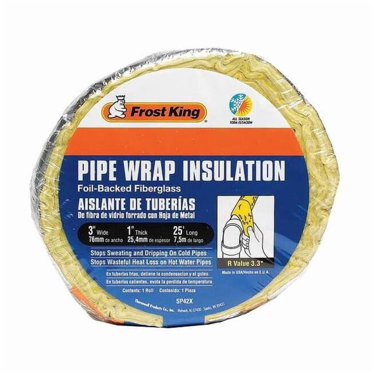 Frost King Foil-Backed Fiberglass Pipe Insulation, 2-Pack photo 2