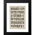 thumbnail image 2 of Frank Chouteau Brown 11x14 Black Modern Framed Museum Art Print Titled - English Gothic Blackletters (1902), 2 of 5