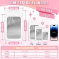 thumbnail image 6 of 300 Pcs Purple Resealable Mylar Bags 5.5x7.9 Inch, Smell Proof Foil Zipper Pouches for Food Storage, Small Business Packaging, Party Favor, Snack Bag, Airtight Seal Pouch, 6 of 7
