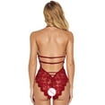 thumbnail image 3 of Combinaison à Entrejambe Ouvert en Dentelle Sans Dos, Lingerie pour Femmes, Pyjama Ajouré, 3 of 8