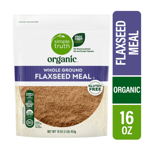 Simple Truth Organic Whole Ground Flaxseed Meal, Gluten Free, 16 oz, 2 Pack