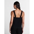 thumbnail image 4 of Time and Tru Women's Linen Blend Square Neck Tank Top, Sizes XS-XXXL, 4 of 6