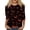 Yellow, variant on Womens Casual Halloween 3/4 Sleeve Crew Neck Tee Shirts Pumpkin Shirts Thanksgiving Fall Tops