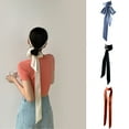 thumbnail image 2 of Yauxim Hair Band Long Ribbon Silk Scarf Elegant Hand Tied Neck Scarf Elegant Hair Scarf Women Dinner Party Hairband Elegant Hair Decors, 2 of 7